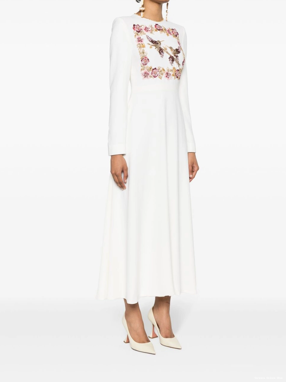 Affordable Women crystal-embellished Versace dress maxi 0720